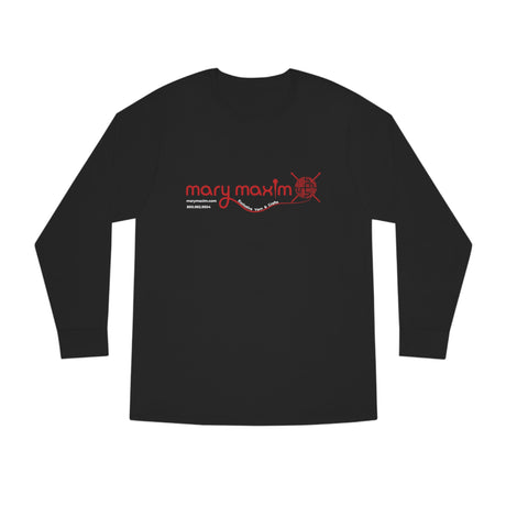 Mary Maxim Long Sleeve Tee - Red Logo - Unisex
