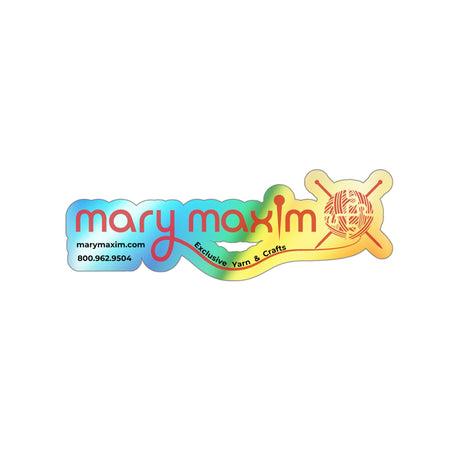 Mary Maxim Holographic Die-cut Sticker