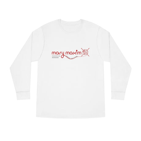 Mary Maxim Long Sleeve Tee - Red Logo - Unisex