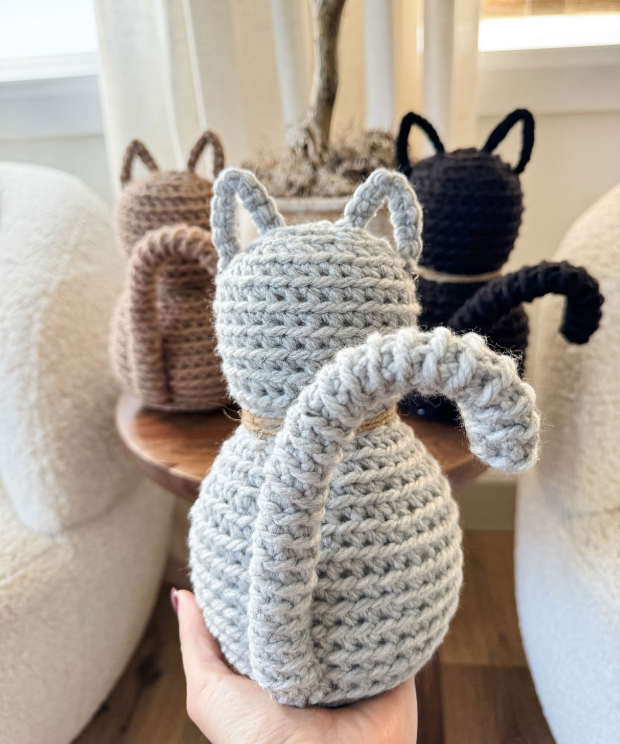 Rustic Farmhouse Crochet Ami Cats