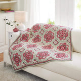 Persian Tiles Throw (Mary Maxim Mellowspun DK)