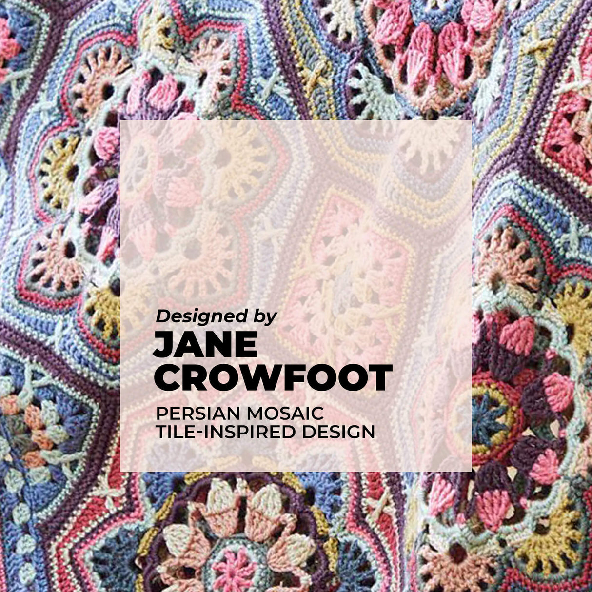 Persian Tiles Throw (Mary Maxim Mellowspun DK)