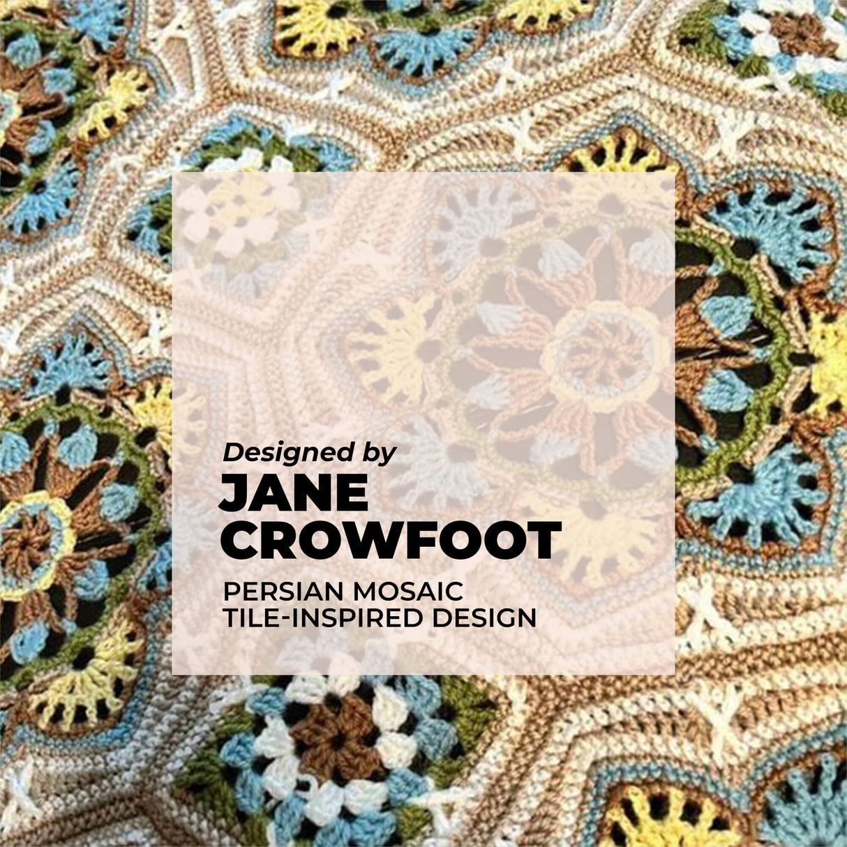 Persian Tiles Throw (Mary Maxim Mellowspun DK)