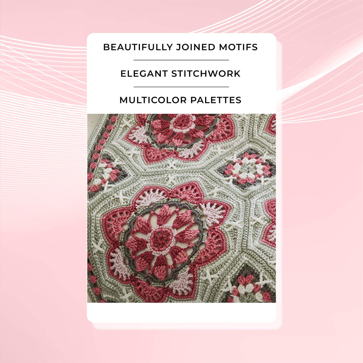 Persian Tiles Throw (Mary Maxim Mellowspun DK)