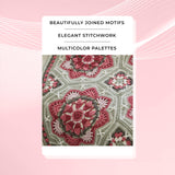 Persian Tiles Throw (Mary Maxim Mellowspun DK)