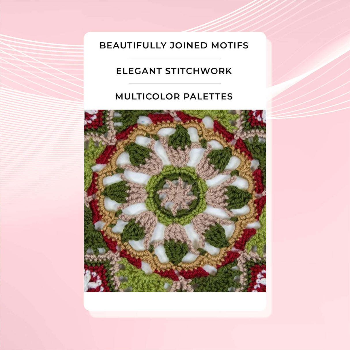 Persian Tiles Throw (Mary Maxim Mellowspun DK)